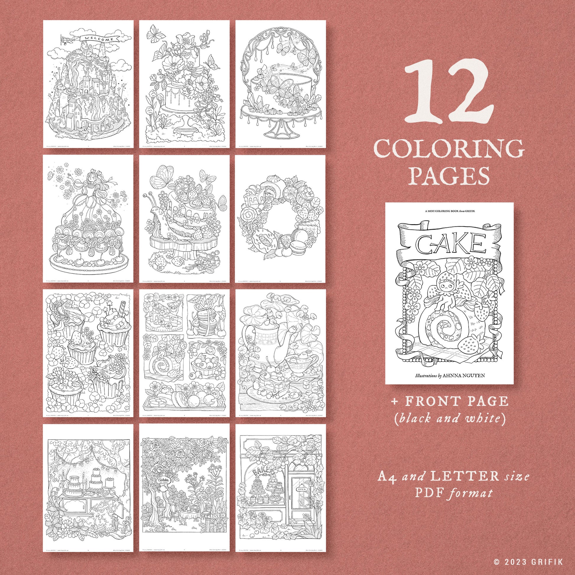 Highly Detailed and Printable Mini Coloring Books and Pages