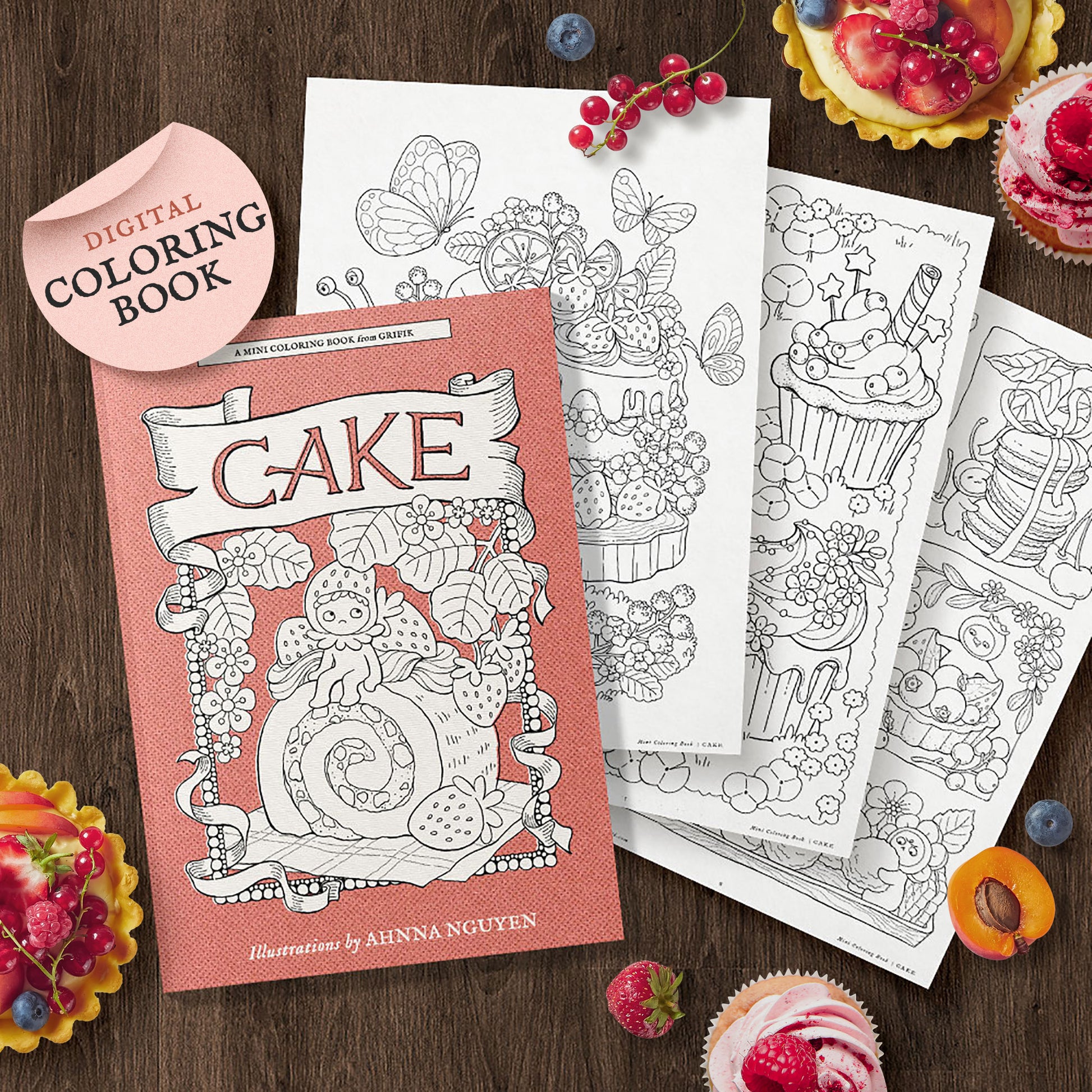 CAKE - Mini Coloring Book – Grifik