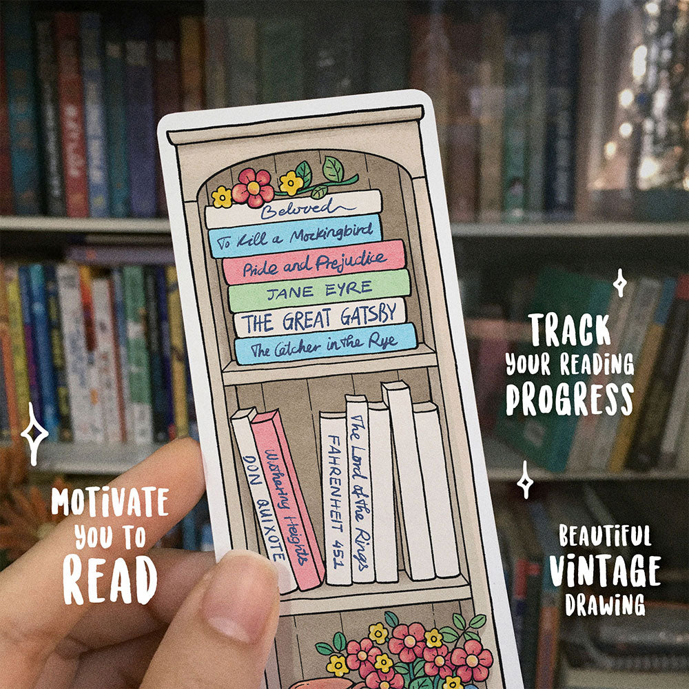 Vintage 03 Book Tracker Bookmarks