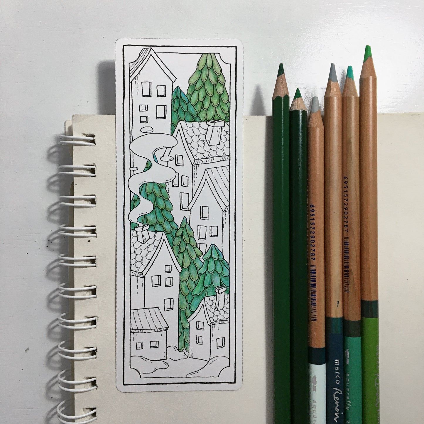 Winter 01 Coloring Bookmarks